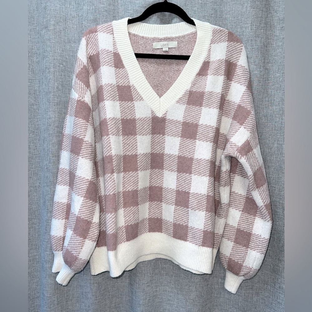Ann Taylor Loft V-neck Sweater Xlarge - Picture 2 of 7